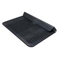 Crocodile Skin Laptop Sleeve with Stand - 13.3" - Black