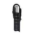 Crocodile Texture Waist Bag for Foldable Phones - Rotating Belt Clip - Black