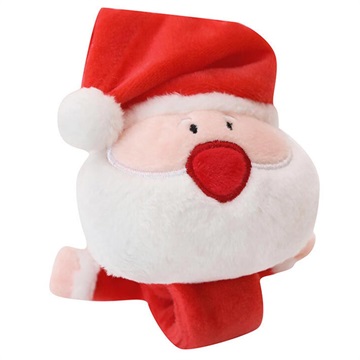 Cute Christmas-Themed Plush Slap Bracelet - Santa Claus