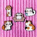 Cute Decorative 3D Sticker Set - 5 pcs. - Cat
