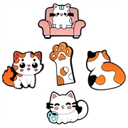 Cute Decorative 3D Sticker Set - 5 pcs. - Cat