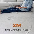 D-POWER 2002 USB-A/USB-C Cable 3A - 2m - White