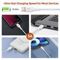 D-POWER 2002 USB-A/USB-C Cable 3A - 2m - White