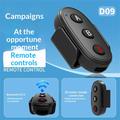 D09 3-Button Bluetooth Remote Control for DJI, GoPro, Insta360 - Black