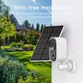 D1 WiFi Solar Security Camera with Two-Way Audio - White