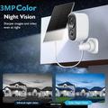 D1 WiFi Solar Security Camera with Two-Way Audio - White