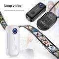 D100 2K Mini Thumb Camera with Accessories - White / Black