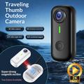 D100 2K Mini Thumb Camera with Accessories - White / Black