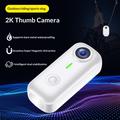 D100 2K Mini Thumb Camera with Accessories - White / Black
