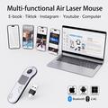 D13 Pro Wireless Presentation Remote / PPT Clicker for TikTok - Grey