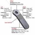 D13 Pro Wireless Presentation Remote / PPT Clicker for TikTok - Grey