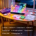 D17 LED Light-Up Drawing Board - 350x245mm - 14 Light Modes - Black