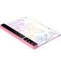 D17 LED Light-Up Drawing Board - 350x245mm - 14 Light Modes - Pink
