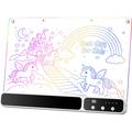 D17 LED Light-Up Drawing Board - 350x245mm - 14 Light Modes - White