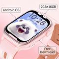 D18 1.83" 4G Kids Smartwatch with GPS, Video Calling, SOS - Pink