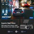 D19 MAX 4K Dual Dash Cam with Rear Car Camera - GPS/WiFi - Black