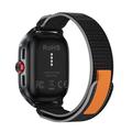 D20 Smartwatch with Wireless Earphones, AI Translation - Nylon Strap - Black