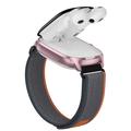 D20 Smartwatch with Wireless Earphones, AI Translation - Nylon Strap - Rose Gold