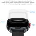 D20 Smartwatch with Wireless Earphones, AI Translation - Nylon Strap - Rose Gold