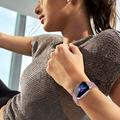 D20 Smartwatch with Wireless Earphones, AI Translation - Silicone Strap - Rose Gold