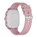 D20 Smartwatch with Wireless Earphones, AI Translation - Silicone Strap - Rose Gold