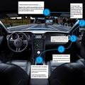 D28 4K Dual-Channel Dash Cam with WiFi, ADAS, BSD Alerts - Black