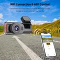 D28 4K Dual-Channel Dash Cam with WiFi, ADAS, BSD Alerts - Black