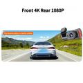 D28 4K Dual-Channel Dash Cam with WiFi, ADAS, BSD Alerts - Black