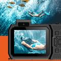 D50 Dual Screen Waterproof Action Camera - 65MP, IP68
