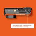 D50 Dual Screen Waterproof Action Camera - 65MP, IP68 - Orange