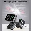 D6 3-in-1 Robot Dog Magnetic Wireless Charger for iPhone, Apple Watch, AirPods - Black