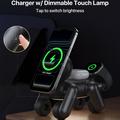 D6 3-in-1 Robot Dog Magnetic Wireless Charger for iPhone, Apple Watch, AirPods - Black