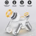D6 3-in-1 Robot Dog Magnetic Wireless Charger for iPhone, Apple Watch, AirPods - White