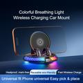 D9 15W Wireless Charger with Car Holder, RGB Light