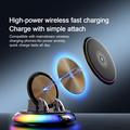 D9 15W Wireless Charger with Car Holder, RGB Light