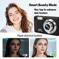 DC02 64MP 4K Digital Camera with 16X Digital Zoom, 9 Shooting Modes - Black