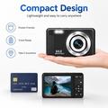 DC02 64MP 4K Digital Camera with 16X Digital Zoom, 9 Shooting Modes - Black