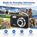 DC02 64MP 4K Digital Camera with 16X Digital Zoom, 9 Shooting Modes - Black