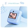 DC506 Kids Mini Instant Thermal Print Camera - Blue