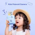 DC506 Kids Mini Instant Thermal Print Camera - Blue