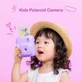 DC506 Kids Mini Instant Thermal Print Camera - Purple