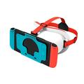 DEVASO VR Headset for Nintendo Switch Game Console Heat Dissipation Plastic Headband VR Glasses - White / Blue
