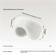 DEZ57 Plush Ear Muffs - White