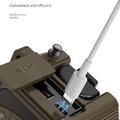 DF-570 Hand Crank Solar Emergency Radio with 5000mAh Power Bank - Olive Green
