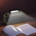 DF-570 Hand Crank Solar Emergency Radio with 5000mAh Power Bank - Olive Green