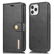 iPhone 13 DG.Ming Detachable Wallet Leather Case - Black