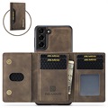 DG.Ming M2 Samsung Galaxy S21 5G Hybrid Case with Wallet - Coffee