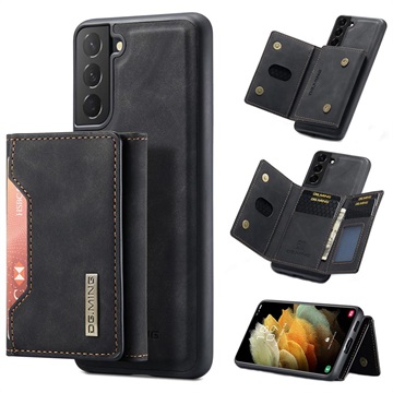 DG.Ming M2 Samsung Galaxy S21 FE 5G Hybrid Case with Wallet - Black