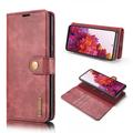 Samsung Galaxy S20 FE DG.Ming Detachable Wallet Leather Case - Wine Red