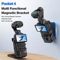 DJI Osmo Pocket 4 Multi-Functional Magnetic Mount Stand - 1/4" Thread - Black